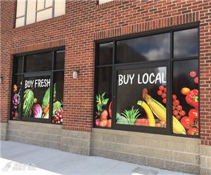 City of Rushville Farmer's Market: Custom Vinyl Window Graphics