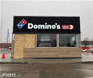 Dominos (Rushville, IN): Custom Restaurant Wall Signs