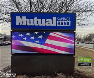 Mutual Savings Bank (Greenwood, IN): Custom Main ID w/ Electronic Message Center