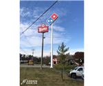 Batesville Dominos: Lighted Hi Rise Restaurant Sign 