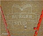 Burger Study: Custom Handpainted Mural Wall ID