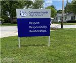 Columbus North High School: Custom Wayfinding Signs