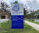 Columbus North High School: Custom Wayfinding Signs