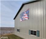 Crites Family Barn: Custom Patriotic Barn Sign