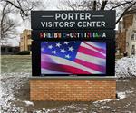 Porter Visitors&#39; Center of Shelby County: Custom Main ID Sign w/ EMC