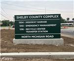 Shelby County Highway Dept.: Custom Architectural Main ID Sign