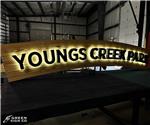 Youngs Creek Park: Custom Main ID Sign with Electronic Message Center