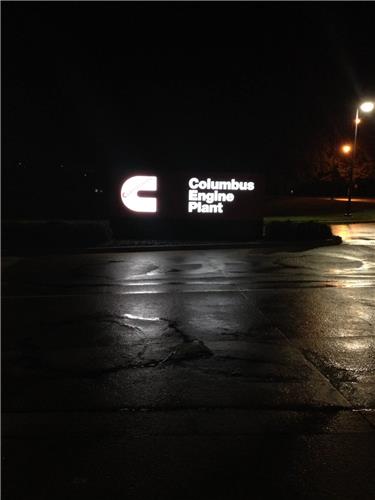 GSC 600 Series Internally Illuminated Monument Sign Cummins in Columbus, IN