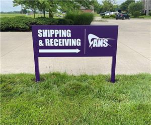 ANS: Custom Architectural Post Panel Directional Sign