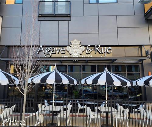 Agave &amp; Rye: Custom Lighted Restaurant Blade Sign