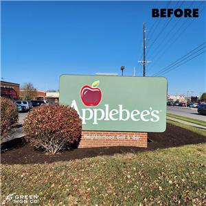Applebee's (Center Grove, IN): Custom Restaurant Ground Sign Refurbish