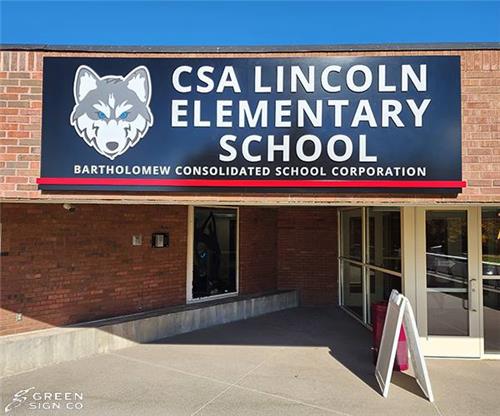 BCSC CSA Lincoln: Custom School Wall Sign