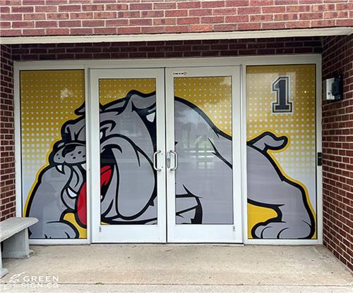 BCSC Rockcreek Elementary School: Custom Perforated School Window Graphics 