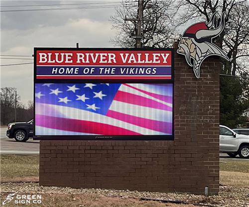 Blue River Valley School Corporation: Custom Digital School Signs