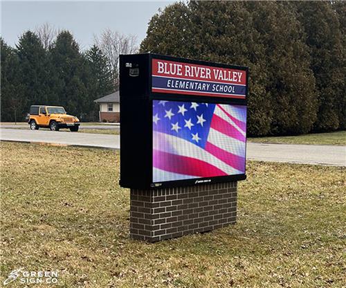 Blue River Valley School Corporation: Custom Digital School Signs