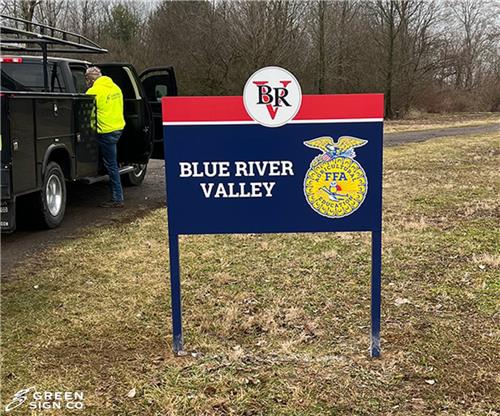 Blue River Valley School Corporation: Custom School Signs