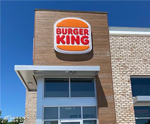Burger King (Greenwood, IN): Custom Restaurant Hi Rise Sign