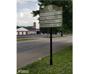 City of Greensburg: Custom City Wayfinding Signs