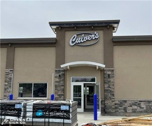 Culver&#39;s Daleville, IN: Custom Internally Illuminated Channel Letters