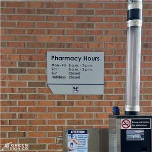 Decatur County Memorial Hospital: Custom Hospital Pharmacy Drive Thru Sign