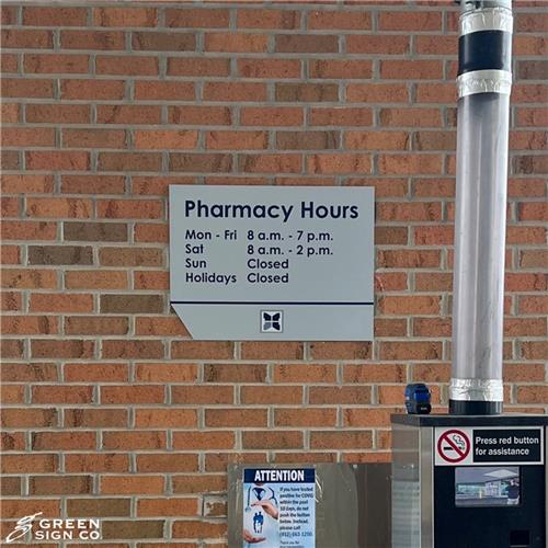 Decatur County Memorial Hospital: Custom Hospital Pharmacy Drive Thru Sign