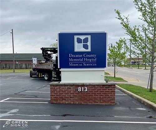 Decatur County Memorial Hospital: Custom Medical Services Main ID Sign