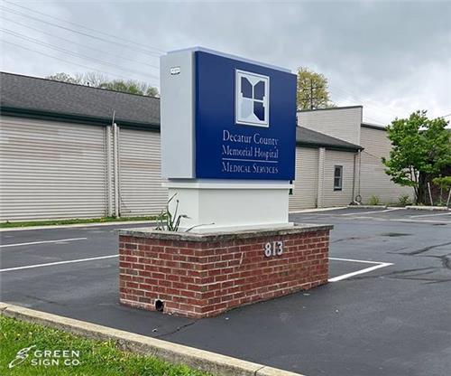 Decatur County Memorial Hospital: Custom Medical Services Main ID Sign