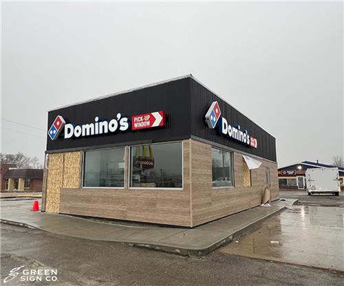 Dominos (Rushville, IN): Custom Restaurant Signs