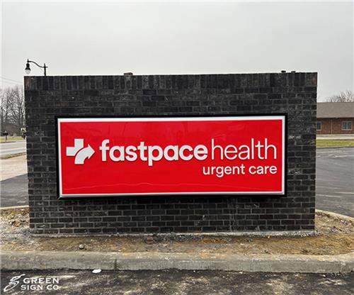 Fast Pace Health Urgent Care (Brazil, IN): Custom Health Care Clinic Channel Letters