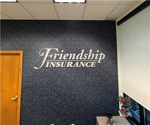 Friendship State Bank: Custom Interior Bank Logo