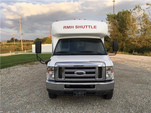 GSC 100 Series 3M vinyl Shuttle Bus Wrap Rush Memorial Hosptial Rushville IN