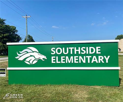 Southside Elementary School Custom Main ID/Monument - GSC 400 Series