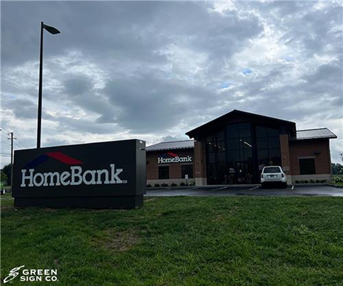 Home Bank (Mooresville, IN): Custom Bank Main ID Sign