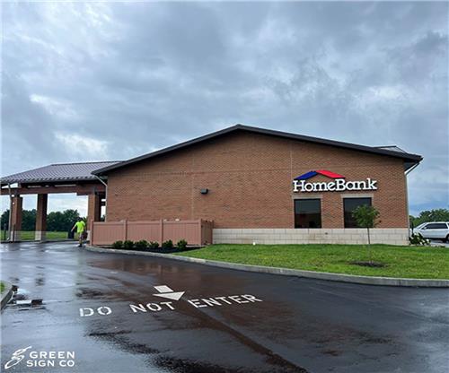 Home Bank (Mooresville, IN): Custom Internally Illuminated Channel Letters