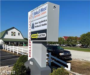 Keller Williams: Custom Internally Illuminated Multi Tenant Sign