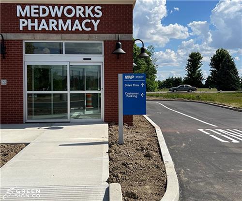 Major Health Partners - Medworks Pharmacy: Custom Pharmacy Directional Signs