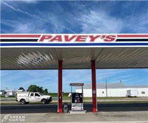 Pavey&#39;s Milroy: Custom Digitally Printed Vinyl Gas Station Graphics