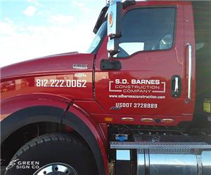 SD Barnes Construction Company - Custom Vinyl Vehicle Graphics