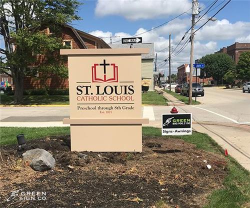 St. Louis Catholic Church Batesville Indiana: Custom Main ID Sign