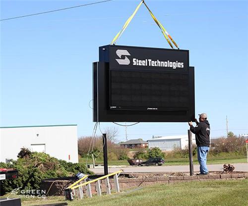 Steel Technologies - Main ID with Electronic Message Center