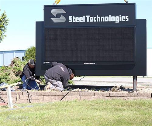 Steel Technologies - Main ID with Electronic Message Center