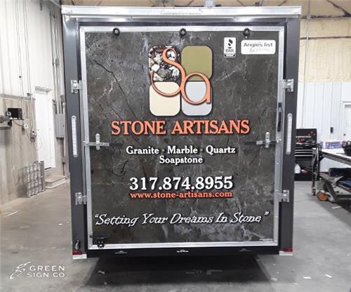 Stone Artisans - Custom Partial Trailer Wrap