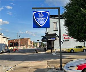 Tax Services & More: Custom Hanging Main ID Sign