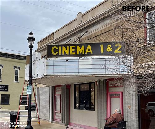 The Wayne Theatre: Custom Marquee Renovation Project