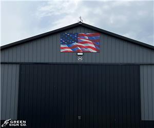 Tressler Family: Custom Barn Flag Sign