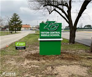 Triton Central Schools: Custom School Main ID Sign