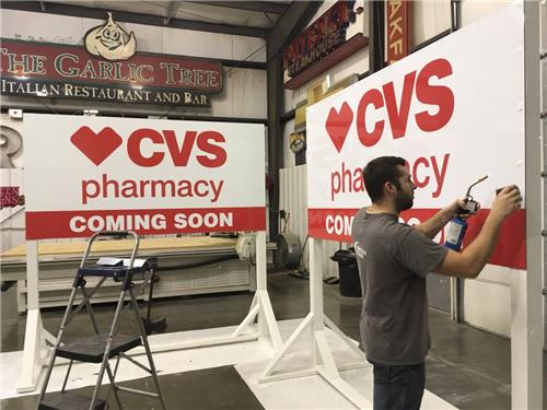 GSC 300 Series Temporary Site Sign CVS Pharmacy Westfield IN