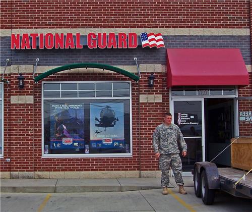 GSC 750 Series National Guard Channel Letters Lawrenceburg IN