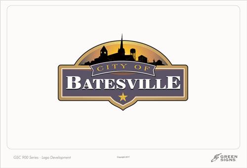 GSC 400 Series City of Batesville Wayfinding Sign and Design