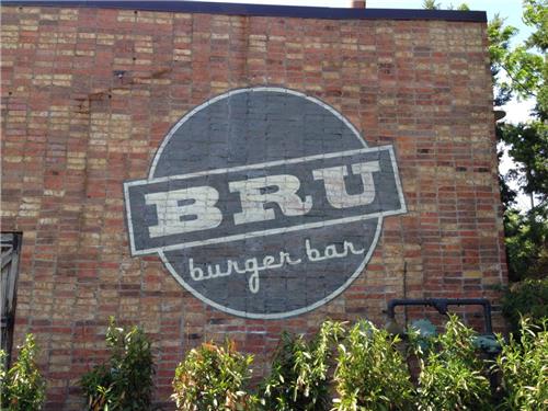 GSC Custom Green Sign Series Bru Burger Wall Mural Lexington KY